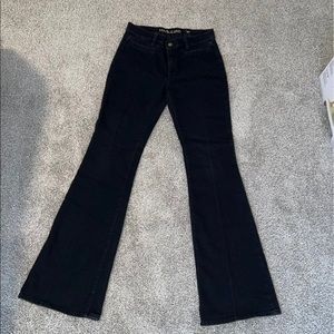 Anthropologie MiH Black Kick flare jeans